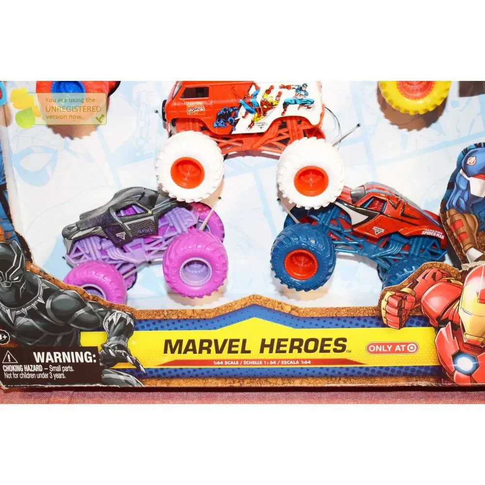 Monster Jam Marvel Heroes 5-Pack
